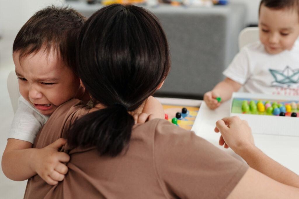 Some of the common ways daycare workers take care of a crying child and 9 ways to comfort them.