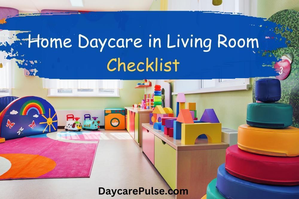 Small Home Daycare Setup in Living Room