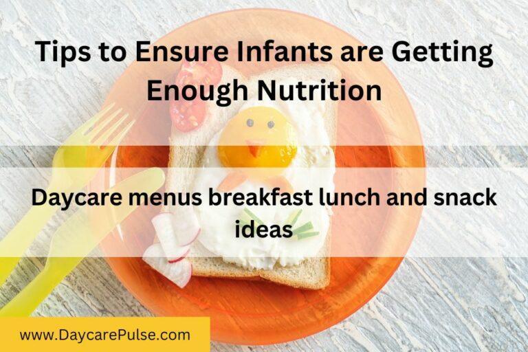 Daycare Menus Breakfast Lunch and Snack Ideas