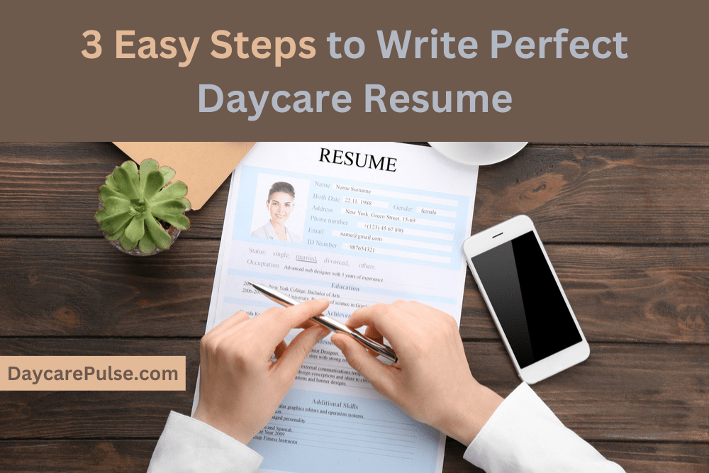 How to describe a daycare job on a resume