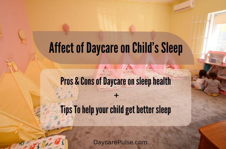 Does Daycare Affect Sleep?