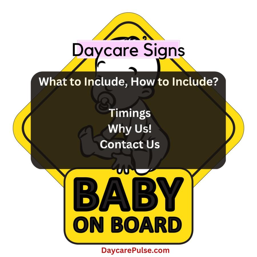 Daycare Sign Ideas
