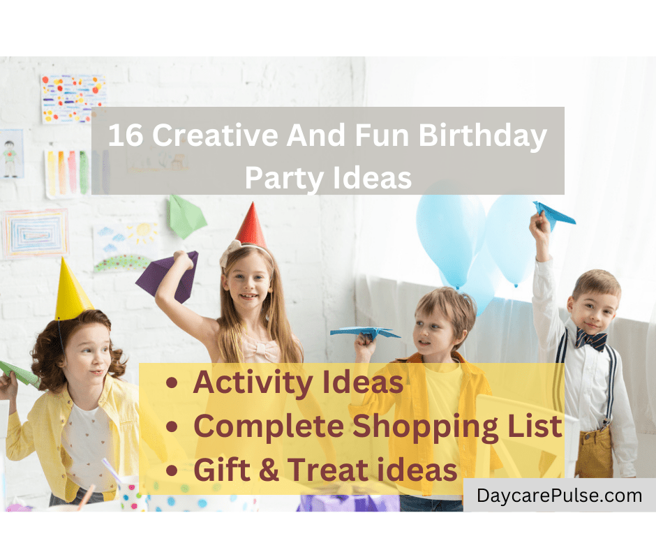 Daycare Birthday Ideas: Complete Activity, Shopping List & Gifts Guide Daycare Birthday Ideas