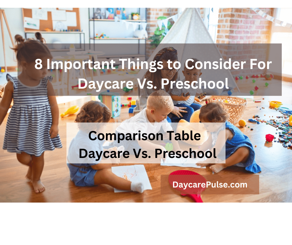 Daycare Vs Preschool