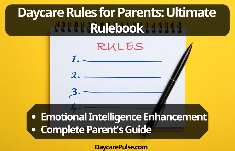 Discover essential daycare rules for parents, fostering emotional intelligence & safe environments for kids.